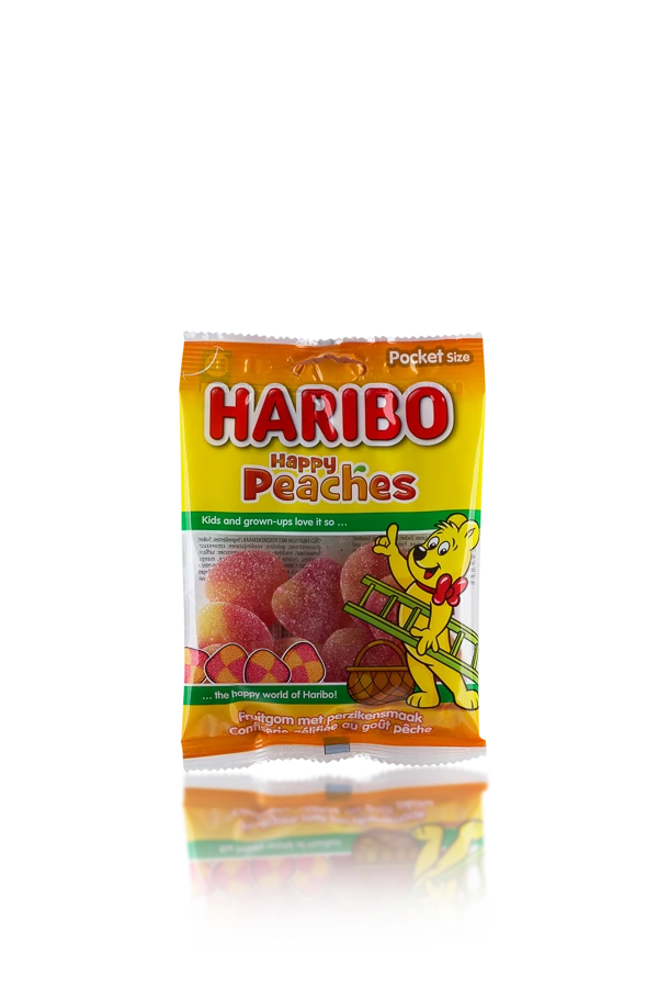 Frisdrank haribo happy peaches 28x75gr 1 front